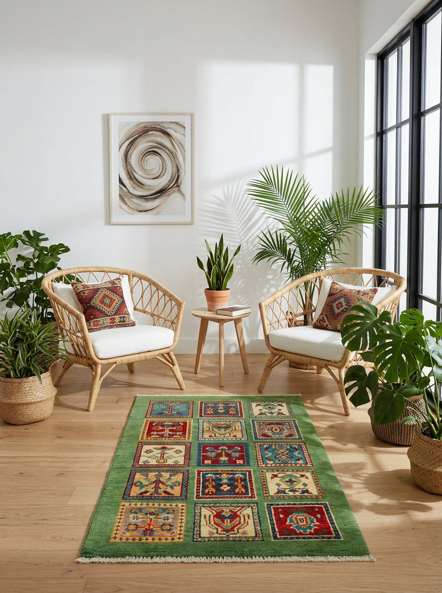 Alfombra Kazak | 94 x 61 cm