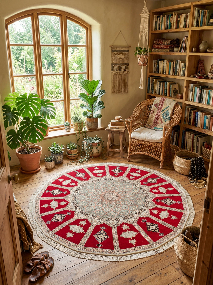 Alfombra Persa Nain 6La | Redonda 250 cm