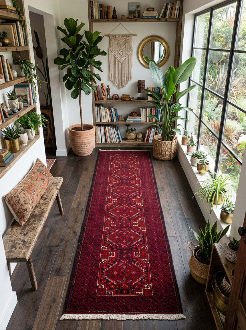 Baluch Carpet persa | 279 x 61 cm
