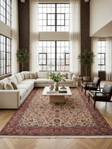 Antique Persian Isfahan Rug, 80 Years Old | 527 x 368 cm 