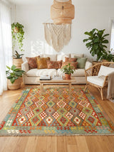 Kilim Afgano | 253 x 246 cm