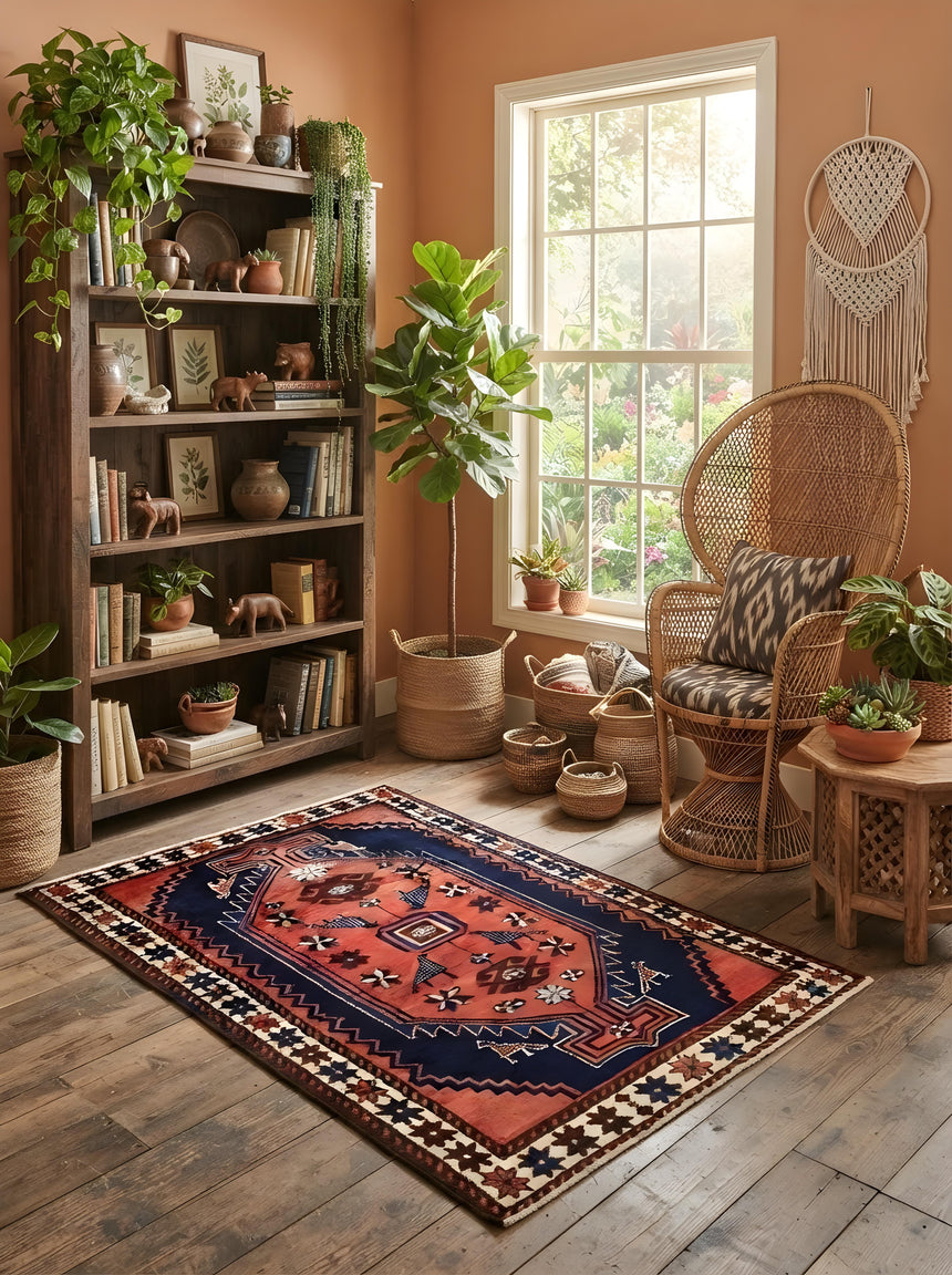 Alfombra Persa Hamedan | 152 x 103 cm