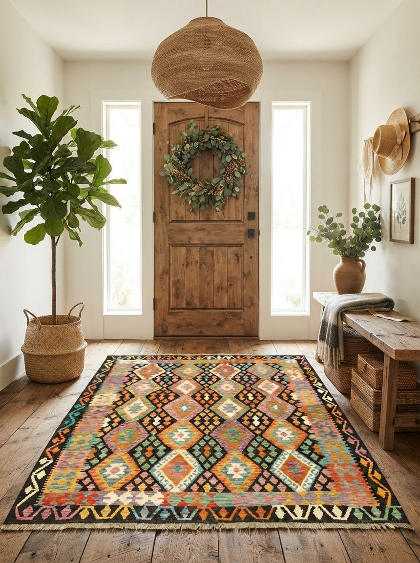 Kilim Afgano | 200 x 193 cm