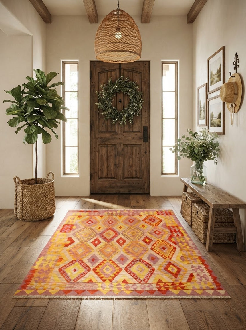 Kilim Afgano | 201 x 191 cm