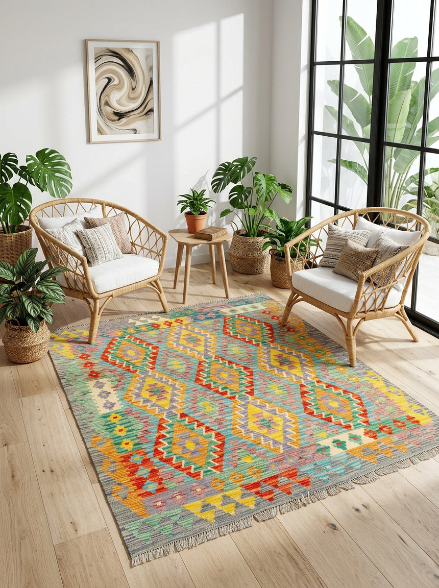 Kilim Afgano | 156 x 156 cm