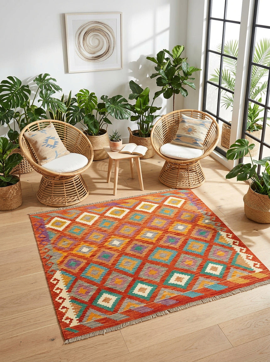 Kilim Afgano | 149 x 153 cm