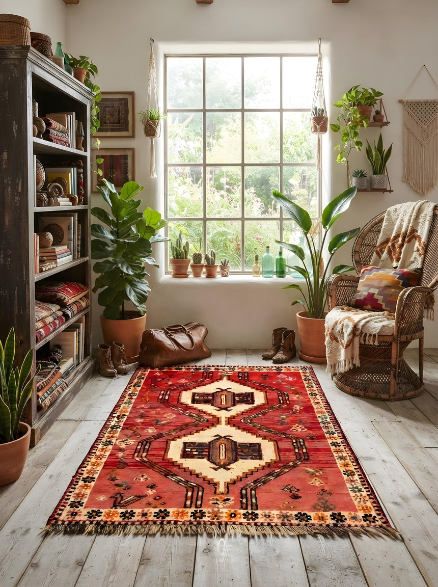 Alfombra Persa Shiraz | 146 x 100 cm