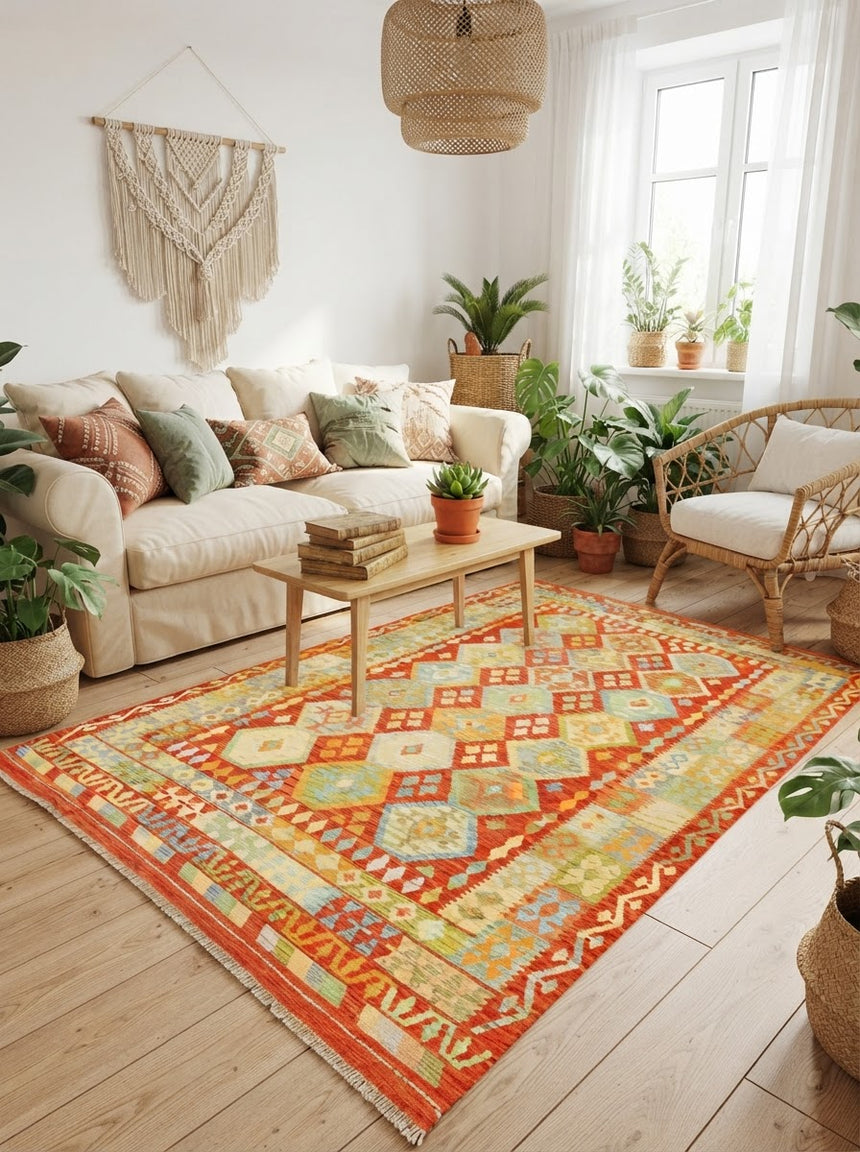 Kilim Afgano | 301 x 206 cm