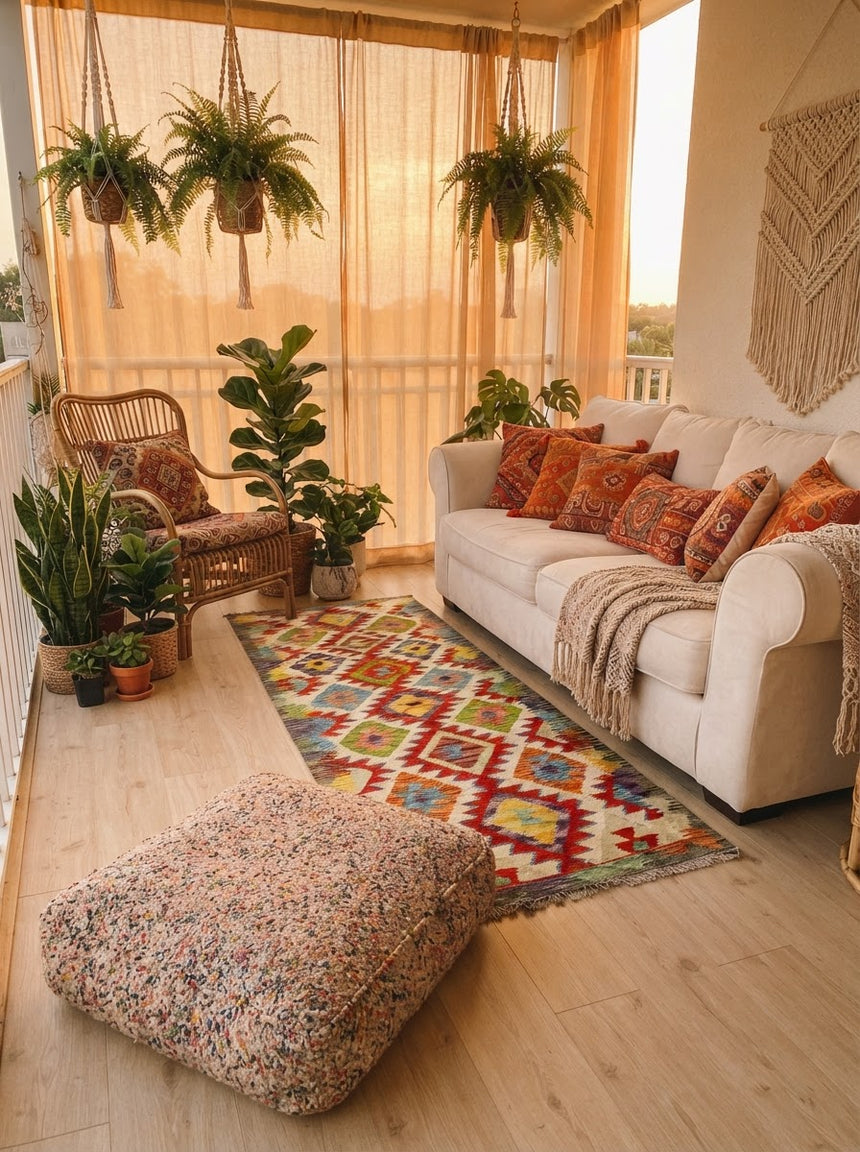 Kilim Afgano | 196 x 63 cm