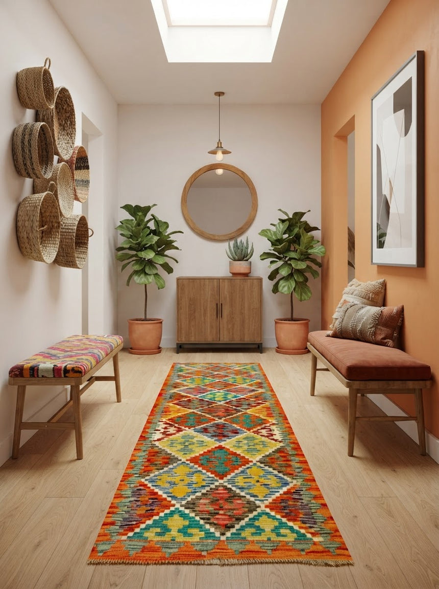 Kilim Afgano | 199 x 60 cm