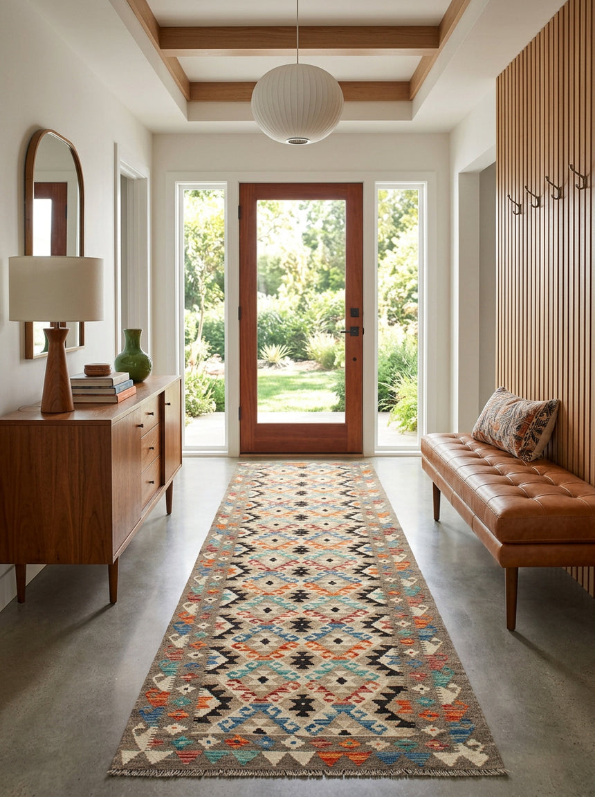 Kilim Afgano | 289 x 85 cm