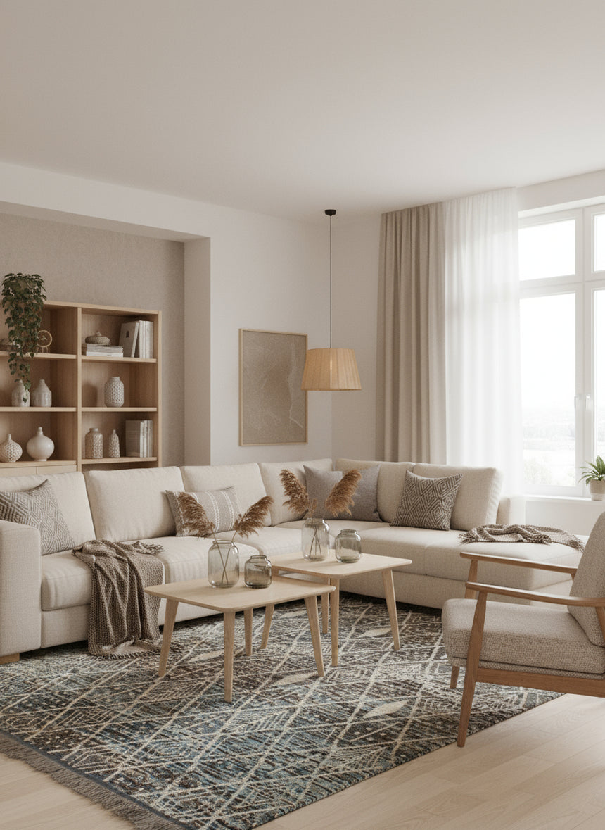 Modern Berber Rug | 291 x 256 cm 
