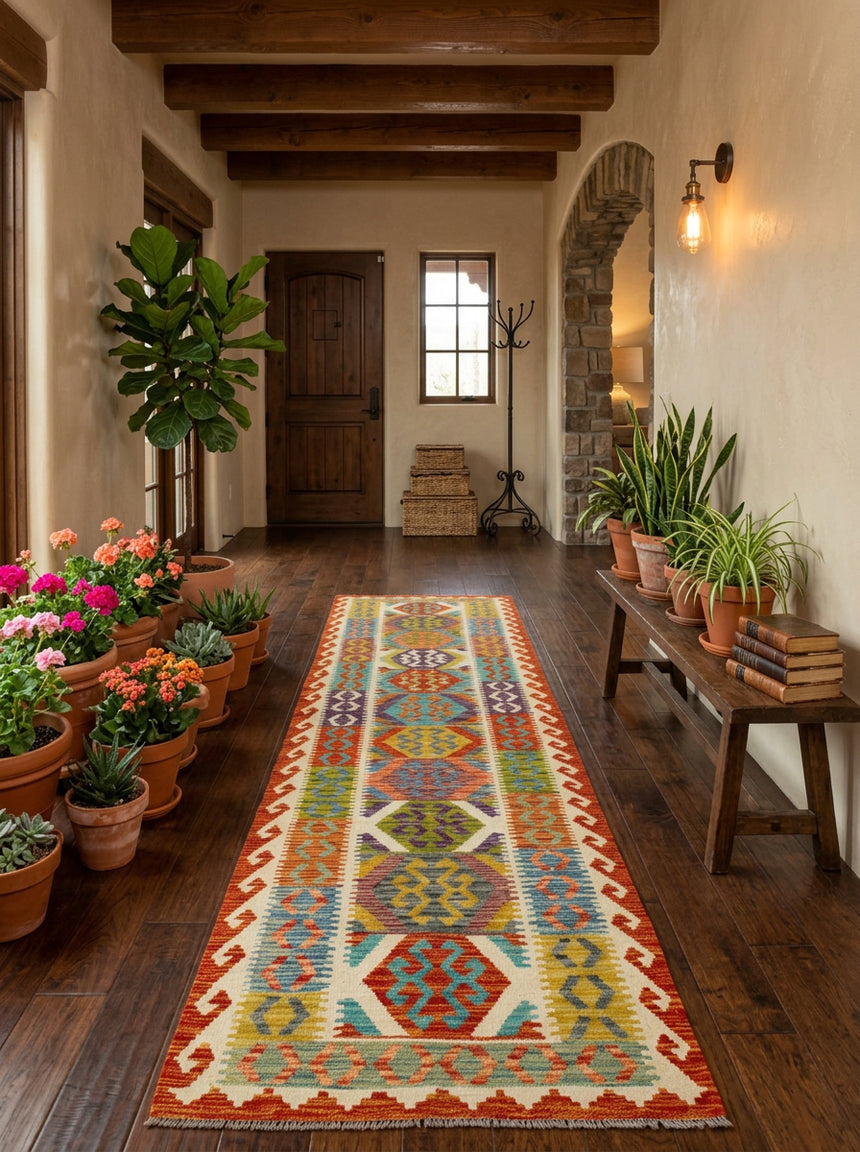 Afghan Kilim | 295 x 82 cm 