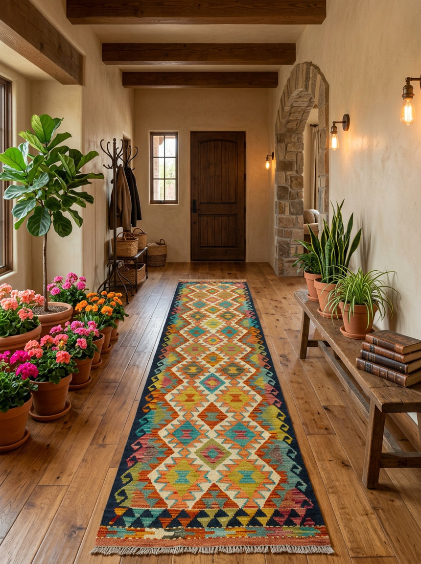 Kilim afegão | 297x78cm 