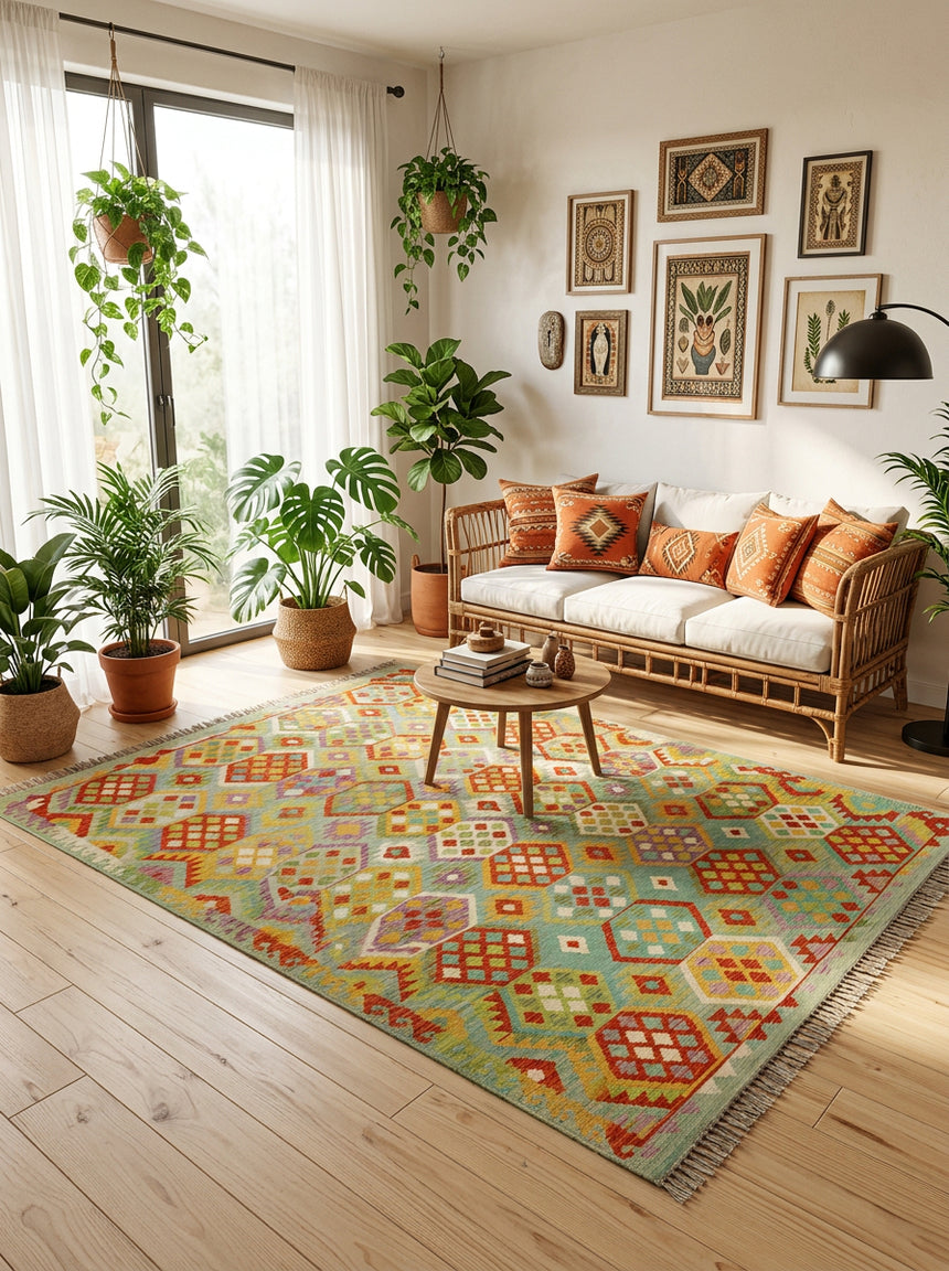 Kilim Afgano | 304 x 203 cm