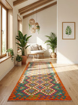 Kilim Afgano | 262 x 84 cm