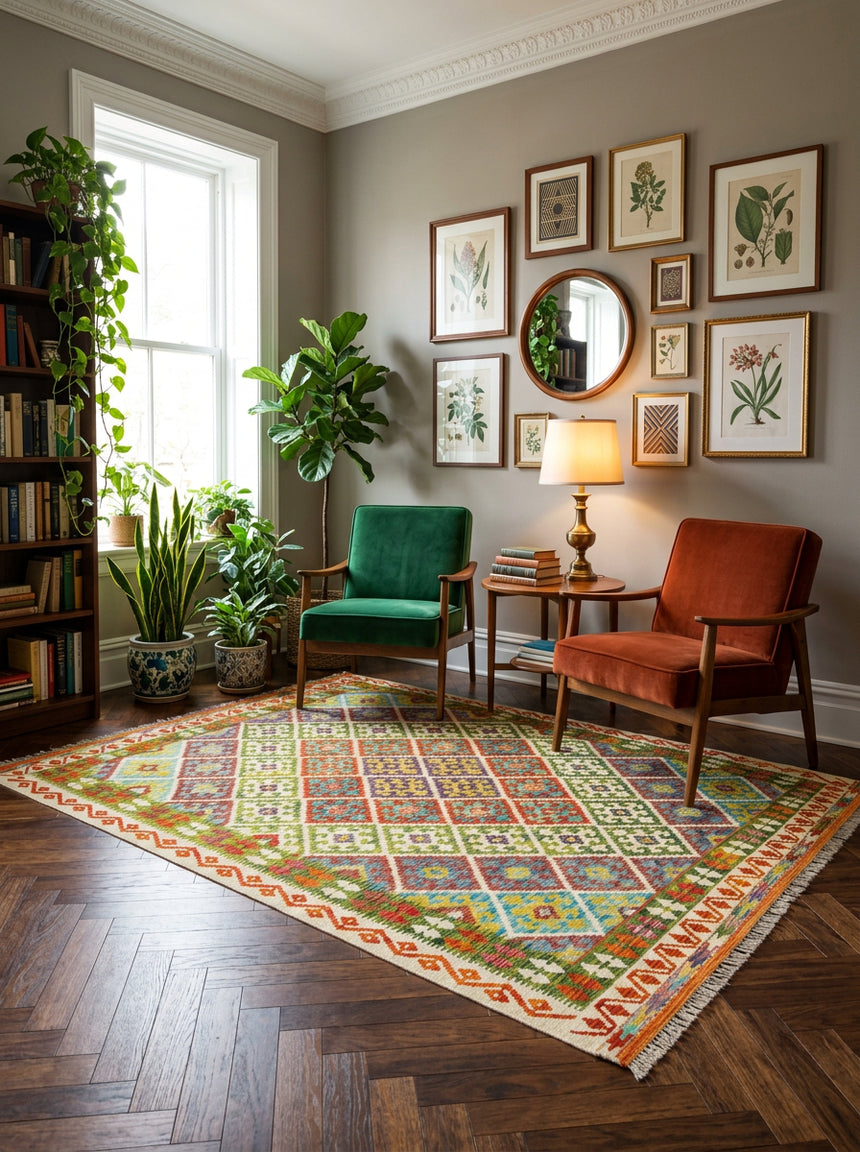 Kilim Afgano | 235 x 202 cm