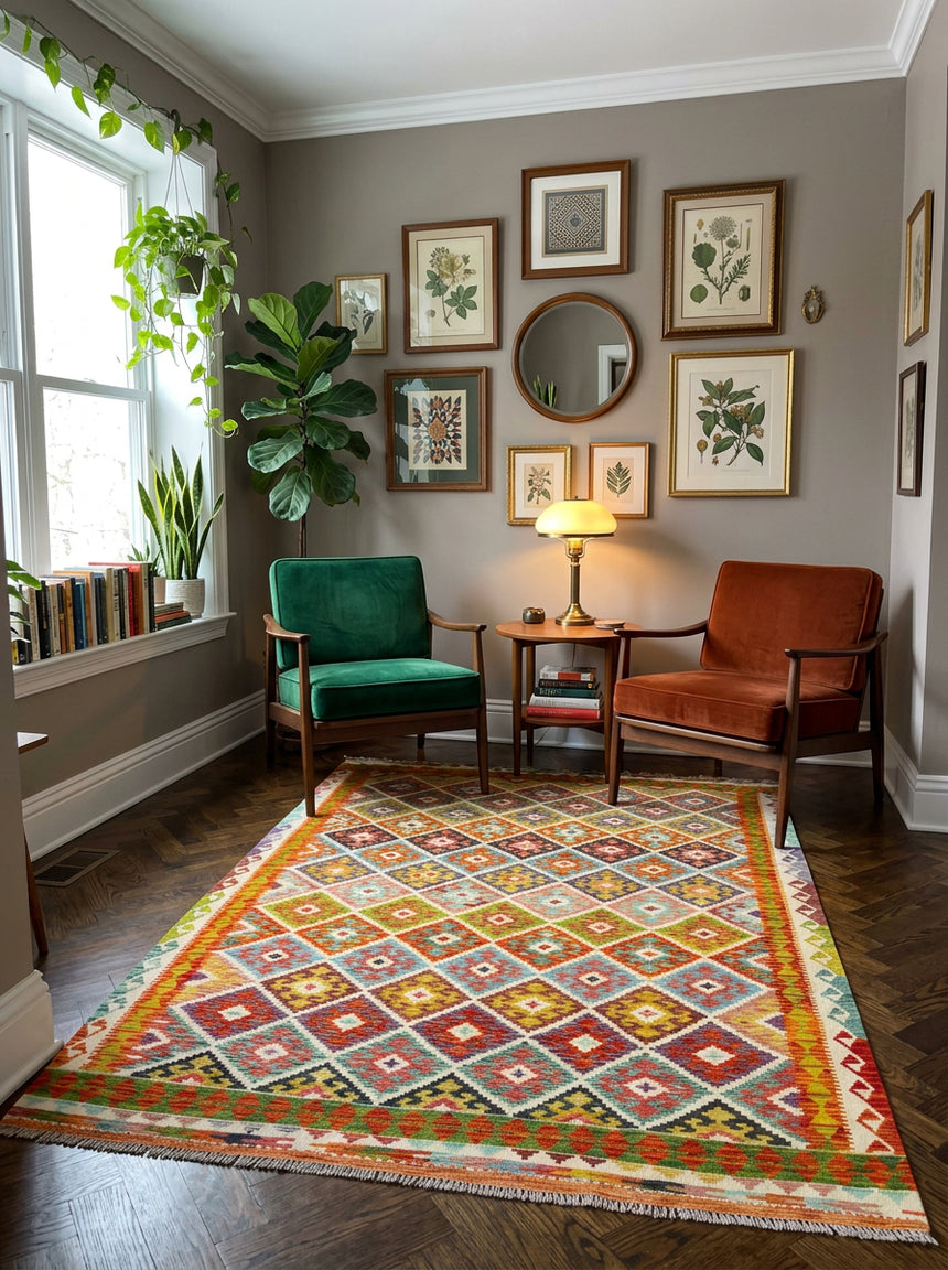 Kilim Afgano | 248 x 199 cm