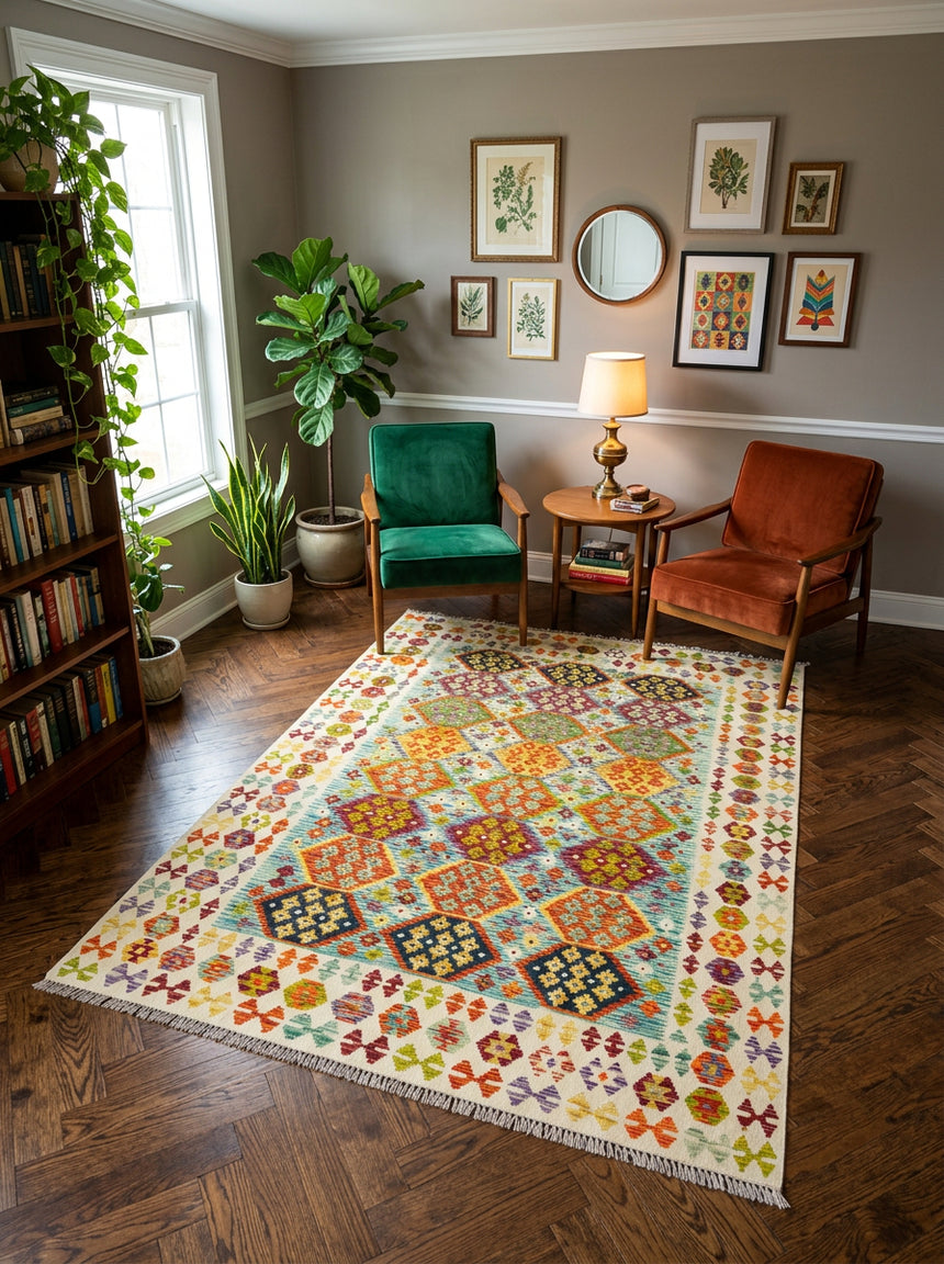 Kilim Afgano | 261 x 197 cm