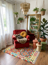 Kilim Afgano | 101 x 94 cm