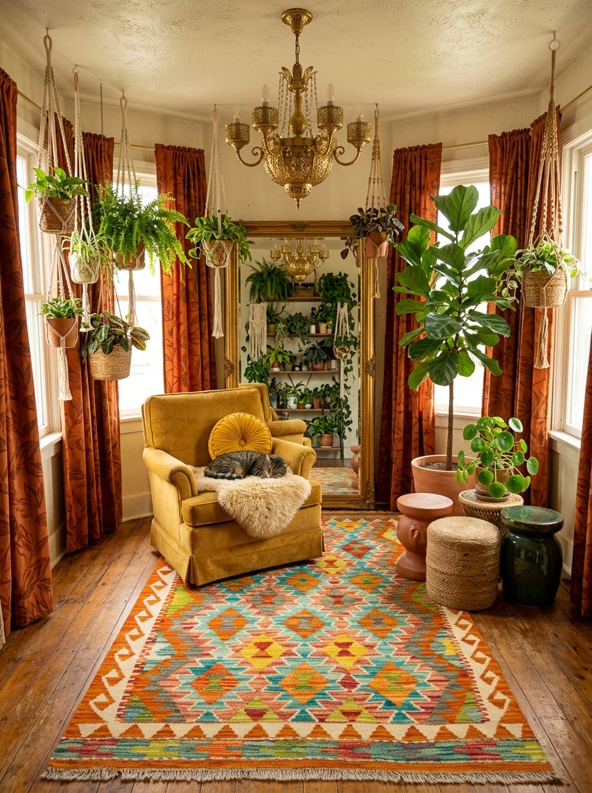 Kilim Afgano | 125 x 87 cm