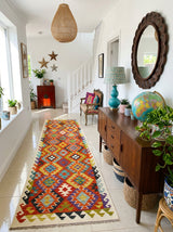 Kilim Afgano | 292 x 74 cm