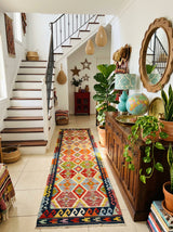 Kilim Afgano | 301 x 84 cm