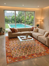 Kilim Afgano | 390 x 311 cm