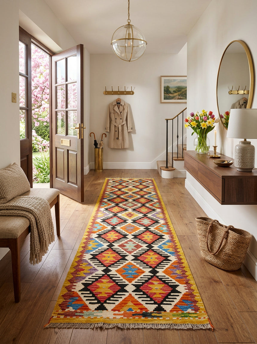 Kilim Afgano | 251 x 60 cm