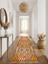 Kilim Afgano | 394 x 84 cm