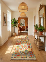 Kilim Afgano | 384 x 87 cm