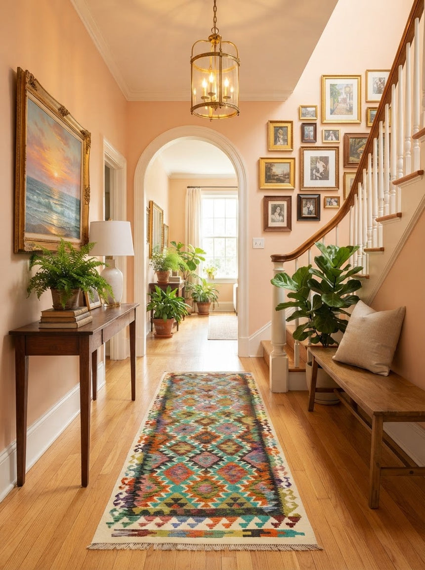 Kilim Afgano | 247 x 83 cm