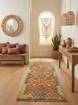 Kilim Afgano | 253 x 78 cm