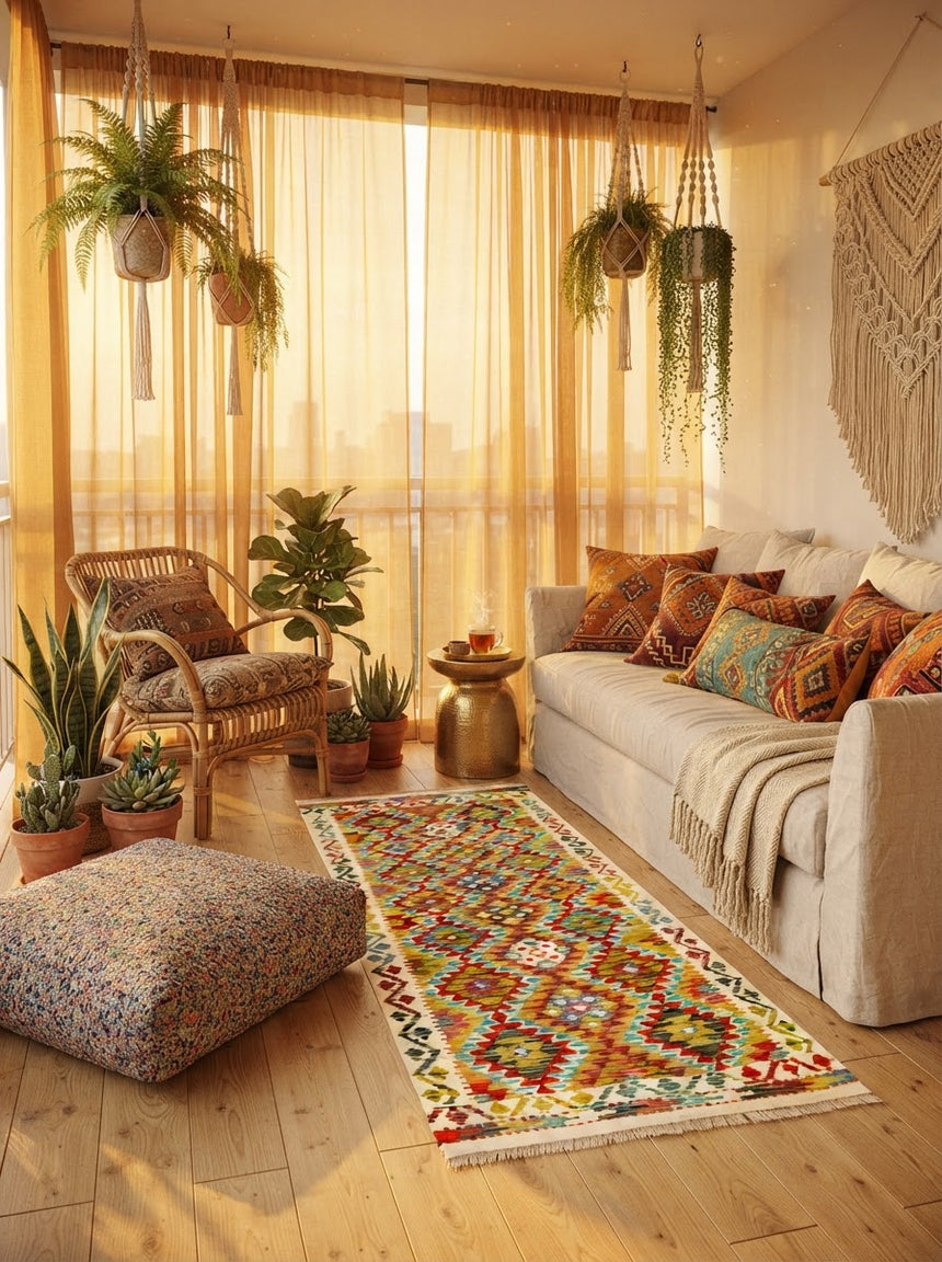 Kilim Afgano | 187 x 91 cm
