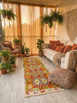 Kilim Afgano | 202 x 81 cm
