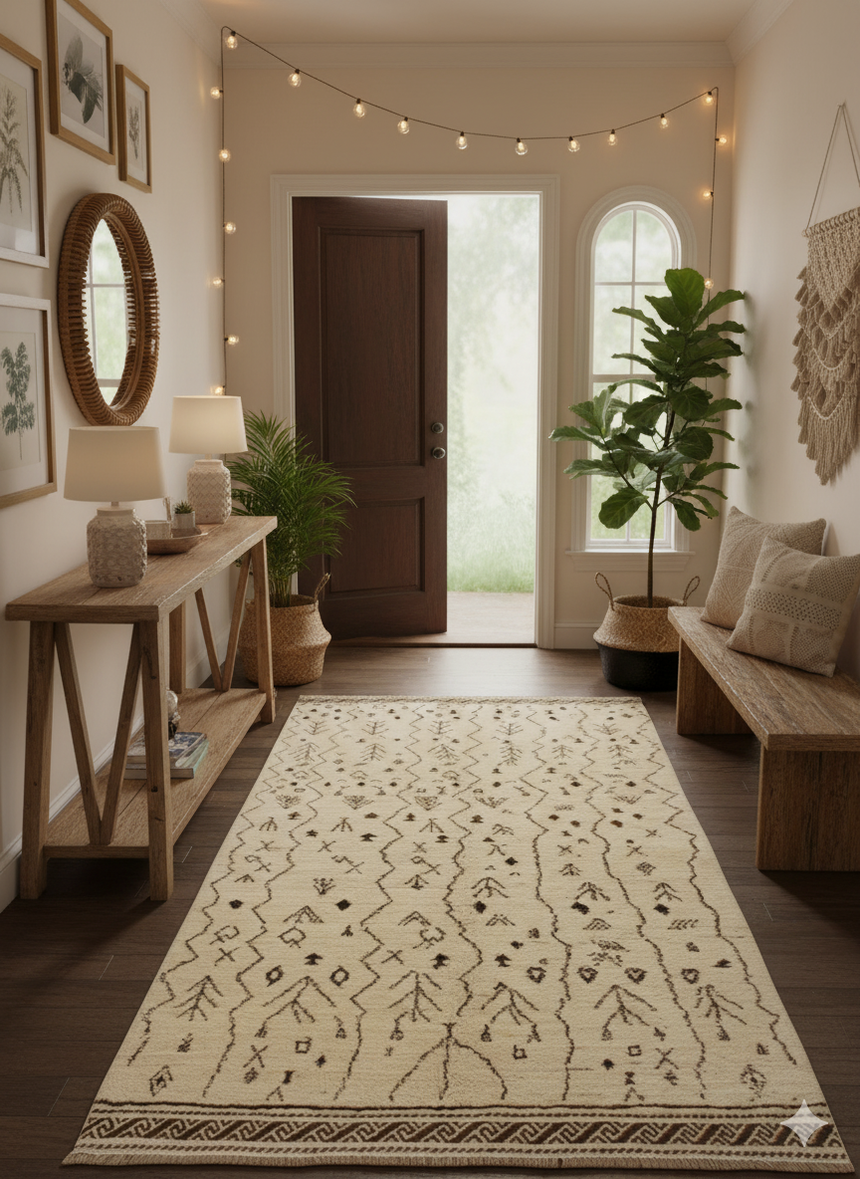 Modern Tribal Berber Rug | 203 x 131 cm 