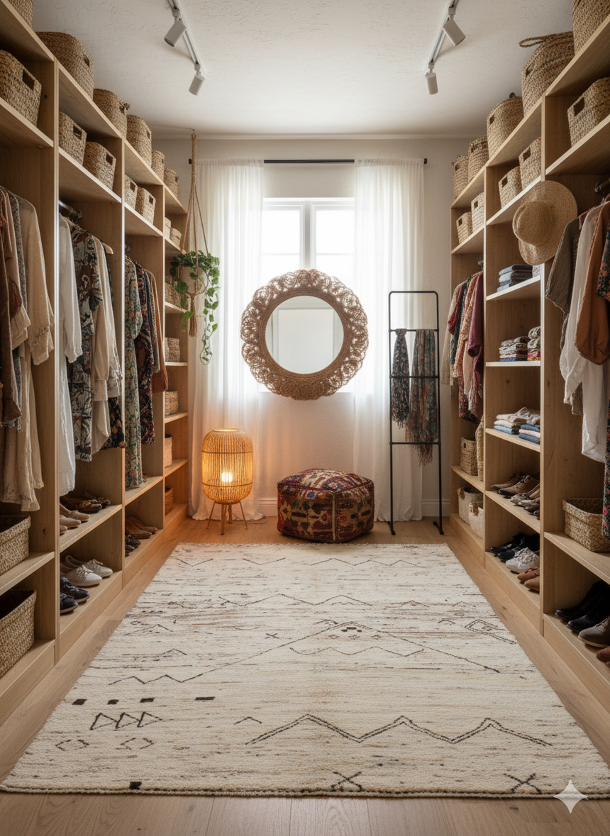 Modern Tribal Berber Rug | 204 x 138 cm 