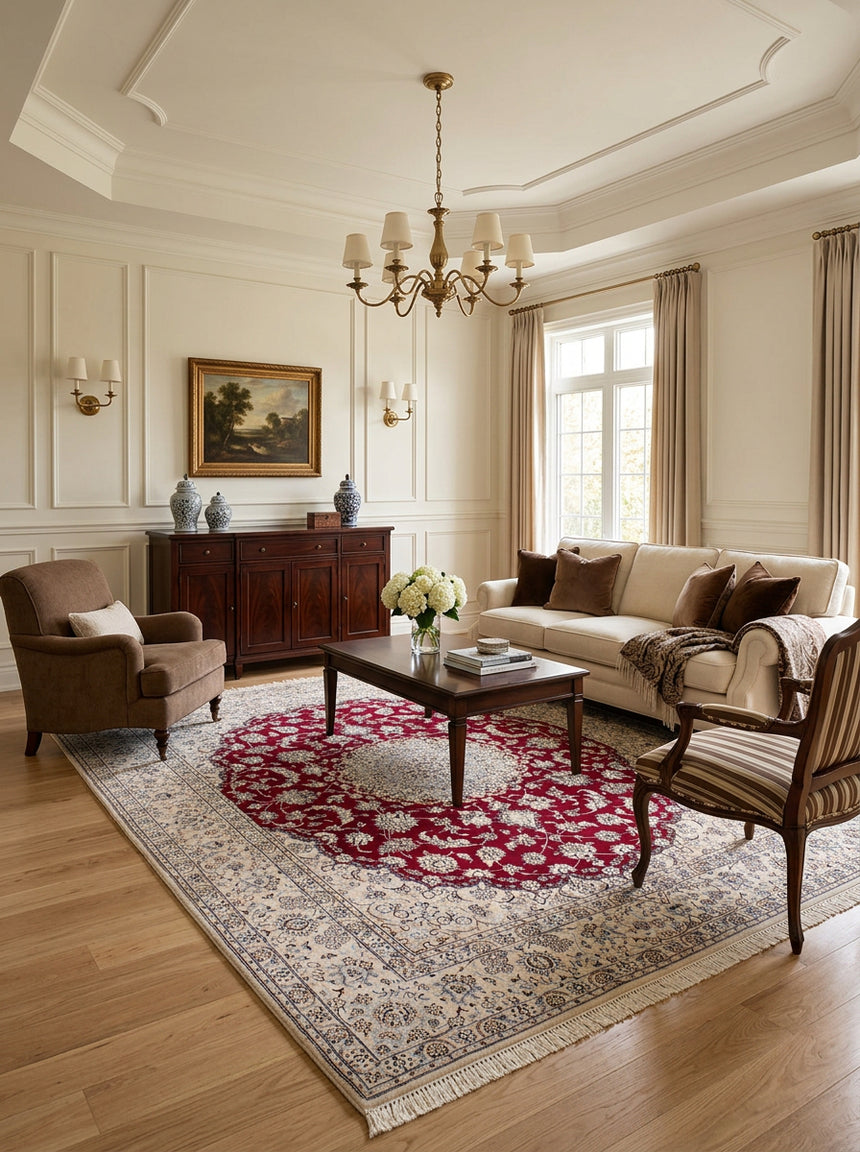 Carpetes persas Nain 9la | 300 x 250 cm