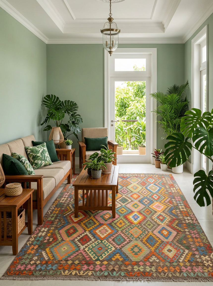 Kilim Afgano | 335 x 259 cm