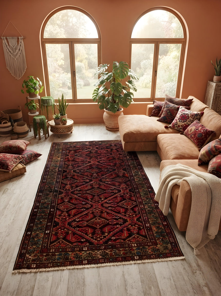Carpete persa antigo Zanjan | 290 x 158 cm