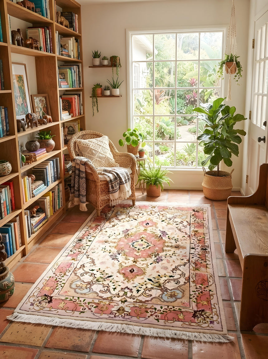 Persian Rug Tabriz 50Raj | 131x73cm 