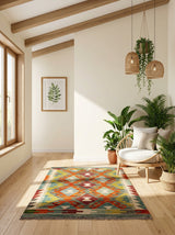 Afghan Kilim | 90 x 60cm (Approx) 