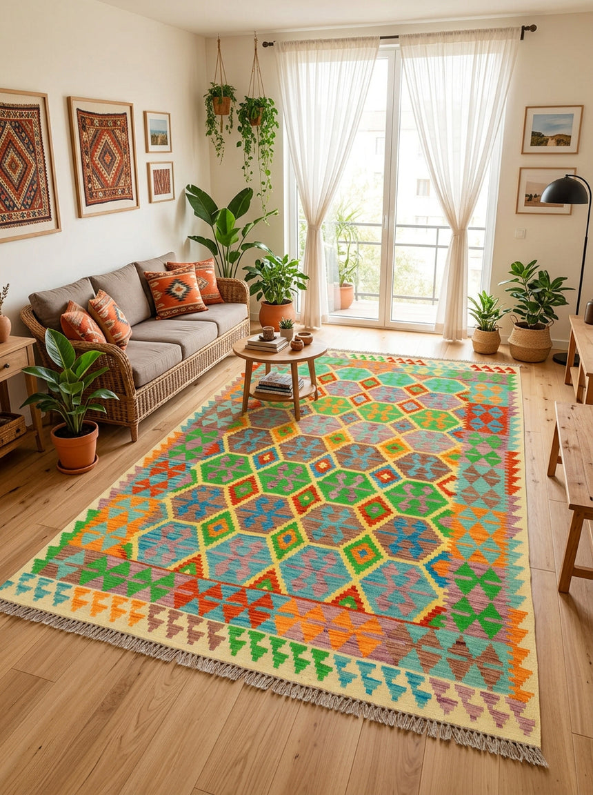 Kilim Afgano | 296 x 202 cm