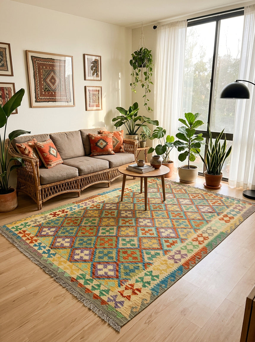 Kilim Afgano | 297 x 196 cm