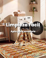 Alfombra Kilim Suave y Lavable