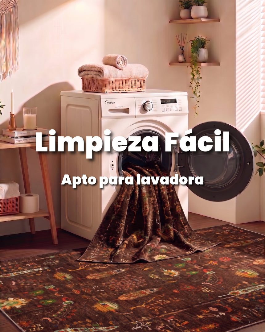 Alfombra Diseño Arbol Lavable