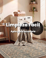 Alfombra Diseño Vintage Lavable