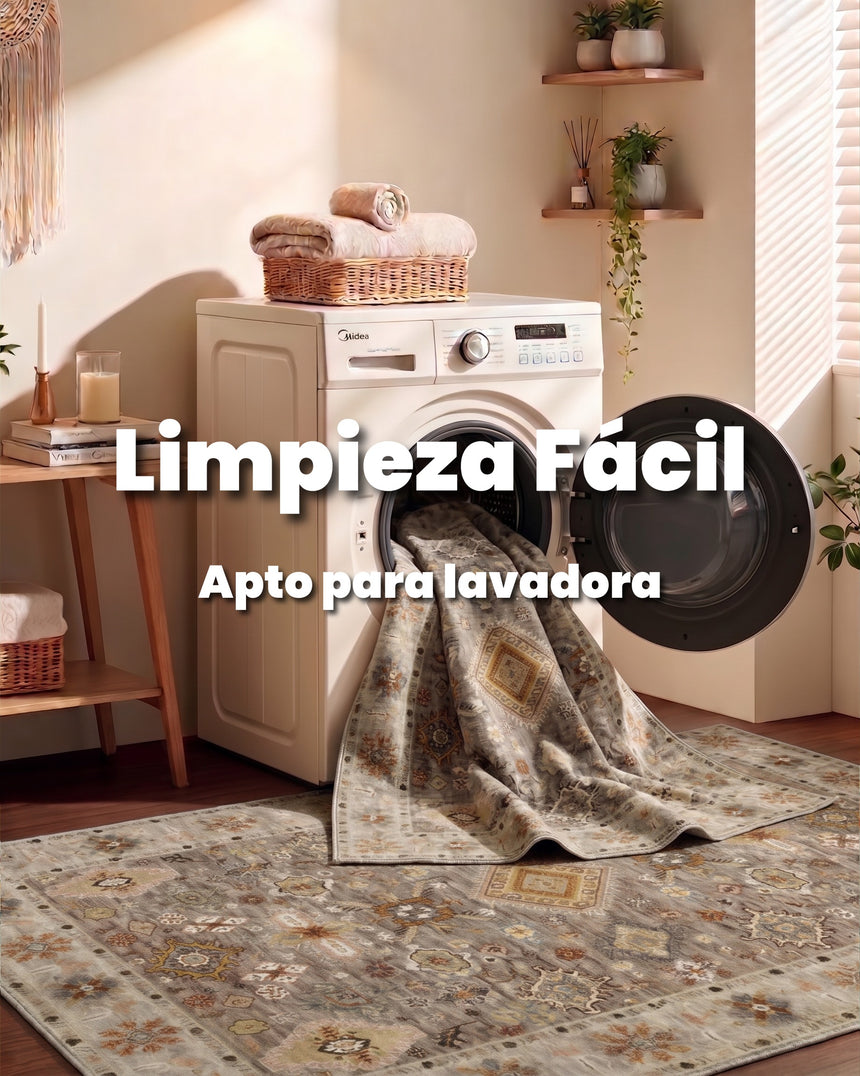 Alfombra Diseño Vintage Lavable