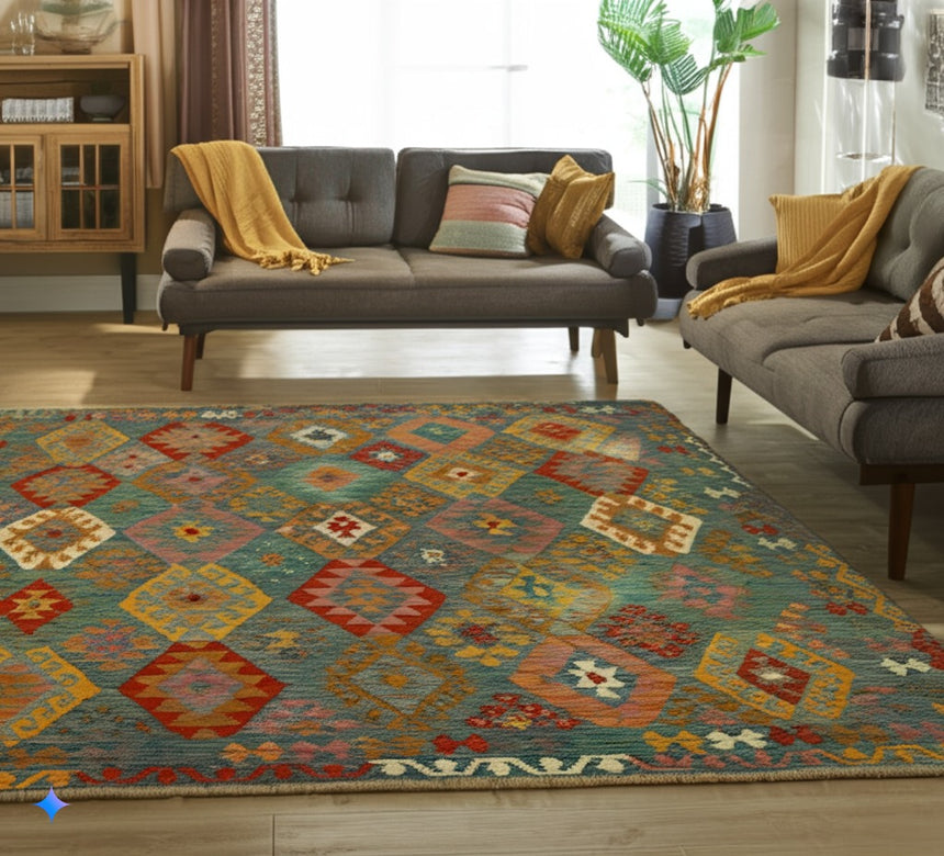 Kilim Afgano | 199 x 209 cm