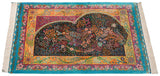 Alfombra persa de seda pura Qom | 136 x 83 cm